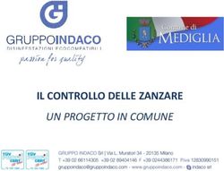 IL CONTROLLO DELLE ZANZARE - UN PROGETTO IN COMUNE - Gruppo Indaco