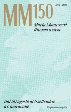 Maria Montessori Ritorno a casa - Dal 30 agosto al 6 settembre a Chiaravalle