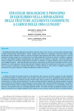 STRATEGIE BIOLOGICHE E PRINCIPIO DI EQUILIBRIO NELLA RIPARAZIONE DELLE FRATTURE ALTAMENTE COMMINUTE A CARICO DELLE OSSA LUNGHE* - Veterinaria
