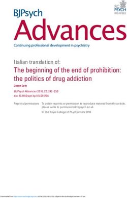 The beginning of the end of prohibition: the politics of drug addiction - Cambridge University Press