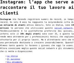 Instagram: l'app che serve a raccontare il tuo lavoro ai clienti