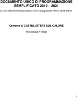 DOCUMENTO UNICO DI PROGRAMMAZIONE SEMPLIFICATO 2019 2021 - Comune di CASTELVETERE SUL CALORE