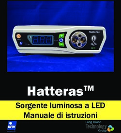 HatterasTM Sorgente luminosa a LED Manuale di istruzioni - BFW Inc.