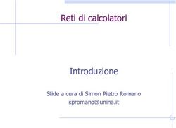 Reti di calcolatori Introduzione - Slide a cura di Simon Pietro Romano - Isa-Cnr