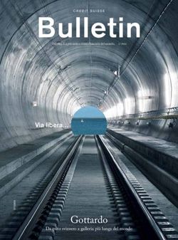 Bulletin - Gottardo - Via libera - Credit Suisse