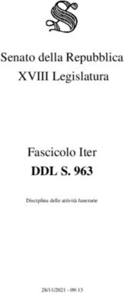 DDL S. 963 Fascicolo Iter - Senato della Repubblica XVIII Legislatura - Disciplina delle attività funerarie
