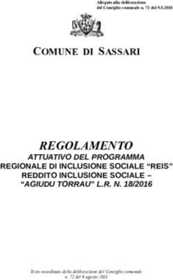 REGOLAMENTO COMUNE DI SASSARI