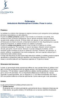 Politerapica Ambulatorio Multidisciplinare Cefalea. Presa in carico.