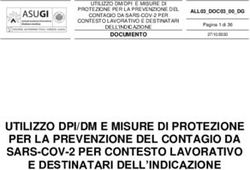 UTILIZZO DPI/DM E MISURE DI PROTEZIONE PER LA PREVENZIONE DEL CONTAGIO DA SARS-COV-2 PER CONTESTO LAVORATIVO E DESTINATARI DELL'INDICAZIONE
