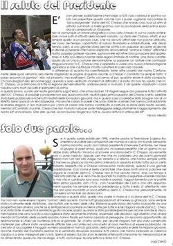 Il saluto del Presidente - Hockey Club ...