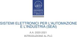 E L'INDUSTRIA (SEAI) SISTEMI ELETTRONICI PER L'AUTOMAZIONE - A.A. 2020-2021 INTRODUZIONE AL PLC - Presentazione standard di PowerPoint