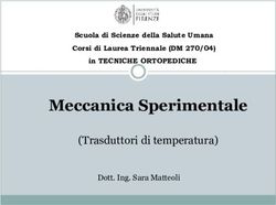 Meccanica Sperimentale - (Trasduttori di temperatura) in TECNICHE ORTOPEDICHE