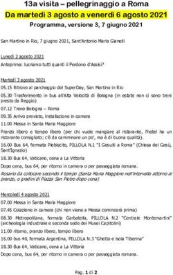 13a visita - pellegrinaggio a Roma Da martedì 3 agosto a venerdì 6 agosto 2021