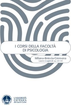 I CORSI DELLA FACOLT&Agrave; DI PSICOLOGIA - Milano-Brescia-Cremona Lauree magistrali a.a. 23/24