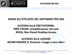 GUIDA ALL'UTILIZZO DEL SOFTWARE PER SDA ACCESSO ALLA PIATTAFORMA