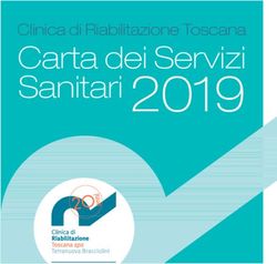 Sanitari 2019 Carta dei Servizi Clinica di Riabilitazione Toscana - Clinica di Riabilitazione ...