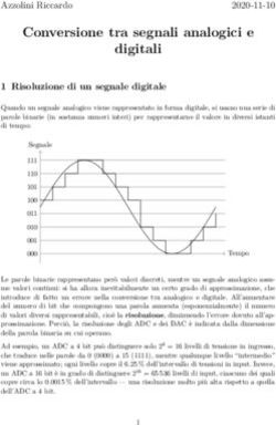Conversione tra segnali analogici e digitali - 1 Risoluzione di un segnale digitale - Appunti di ...