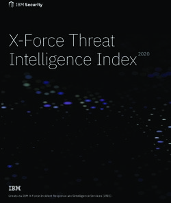 X-Force Threat Intelligence Index 2020 - IBM