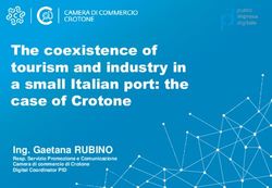The coexistence of tourism and industry in a small Italian port: the case of Crotone - Ing. Gaetana RUBINO Resp. Servizio Promozione e ...