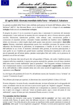 22 aprile 2021: Giornata mondiale della Terra - Infanzia S. Salvatore - IC San ...