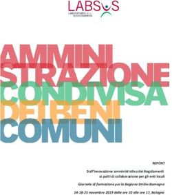 REPORT Dall'innovazione amministrativa dei Regolamenti ai patti di collaborazione per gli enti locali - Giornate di formazione per la Regione ...