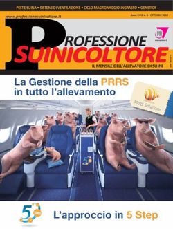 SUINICOLTORE ROFESSIONE - P ANNO XVIII N. 8 OTTOBRE 2018 - Periodici PVI