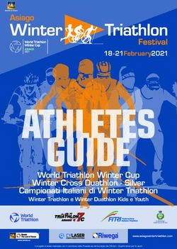 World Triathlon Winter Cup Winter Cross Duathlon - Silver Campionati Italiani di Winter Triathlon - Silver ...