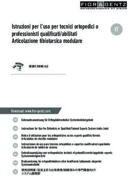 Istruzioni per l'uso per tecnici ortopedici o professionisti qualificati/abilitati Articolazione tibiotarsica modulare