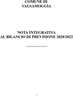 COMUNE DI VALSAMOGGIA NOTA INTEGRATIVA AL BILANCIO DI PREVISIONE 2020/2022