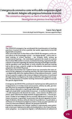 L'emergenza da coronavirus come verifica delle competenze digitali dei docenti. Indagine sulla pregressa formazione in servizio The coronavirus ...