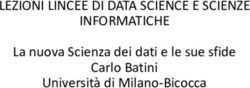 LEZIONI LINCEE DI DATA SCIENCE E SCIENZE INFORMATICHE - La nuova Scienza dei dati e le sue sfide Carlo Batini Universit&agrave; di Milano-Bicocca
