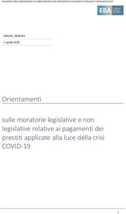Orientamenti sulle moratorie legislative e non legislative relative ai pagamenti dei prestiti applicate alla luce della crisi - COVID-19
