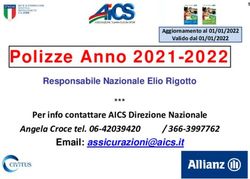 Polizze Anno 2021-2022 - Per info contattare AICS Direzione Nazionale Email