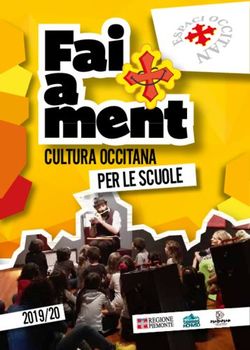 PER LE SCUOLE CULTURA OCCITANA - Espaci Occitan