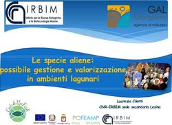 Le specie aliene: possibile gestione e valorizzazione in ambienti lagunari - Lucrezia Cilenti CNR-IRBIM sede secondaria Lesina - Gal Gargano