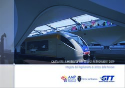 CARTA DELLA MOBILITA' DEI SERVIZI FERROVIARI | 2019 - Integrata dal Regolamento di utilizzo delle ferrovie - Gtt