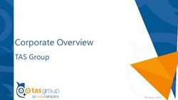 Corporate Overview TAS Group - TAS Group