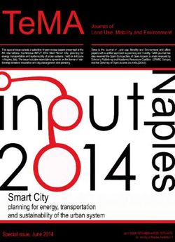 Smart City planning far energy, transportation an d sustainability of the urban system - Journal of Land Use, Mobility and ...