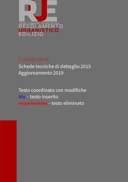 Schede tecniche di dettaglio 2015 Aggiornamento 2019 Testo coordinato con modifiche blu - testo inserito rosso barrato - testo eliminato