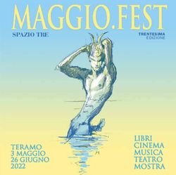 LIBRI CINEMA MUSICA - SPAZIO TRE - TERAMO 3 MAGGIO - Maggio Fest