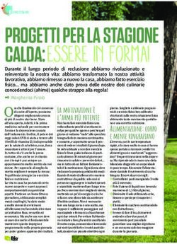 CALDA: ESSERE IN FORMA! - PROGETTI PER LA STAGIONE - Lady ...
