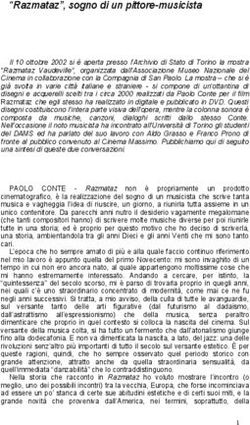 "Razmataz", sogno di un pittore-musicista