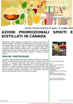 AZIONI PROMOZIONALI SPIRITI E DISTILLATI IN CANADA - Agenzia ICE