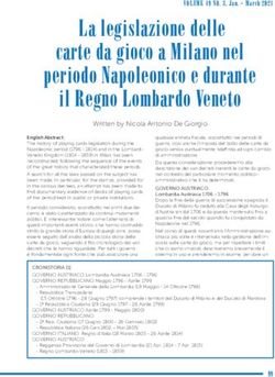 La legislazione delle carte da gioco a Milano nel periodo Napoleonico e durante il Regno Lombardo Veneto