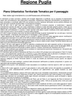 Regione Puglia Piano Urbanistico Territoriale Tematico per il paesaggio