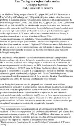 Alan Turing: tra logica e informatica - Giuseppe Rosolini DISI, Università di Genova