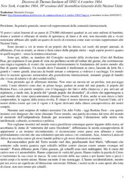 Discorso di Thomas Sankara all'ONU il 4 ottobre 1984 New York, 4 ottobre 1984, 39ª sessione dell'Assemblea Generale delle Nazioni Unite - UniCa