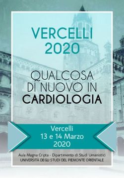 VERCELLI 2020 CARDIOLOGIA - QUALCOSA DI NUOVO IN