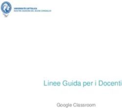 Linee Guida per i Docenti - Google Classroom - Unizkm