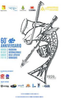 1959 Dedicata a Sebastiano Tusa Madrina della Rassegna: Valeria Li Vigni Tusa